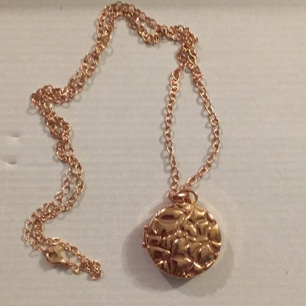Avon Animal Print Locket Giraffe Necklace (M)